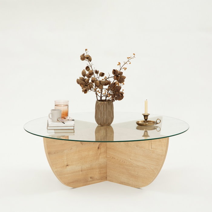Hanah Home Mesa de centro Lily - Sapphire Oak